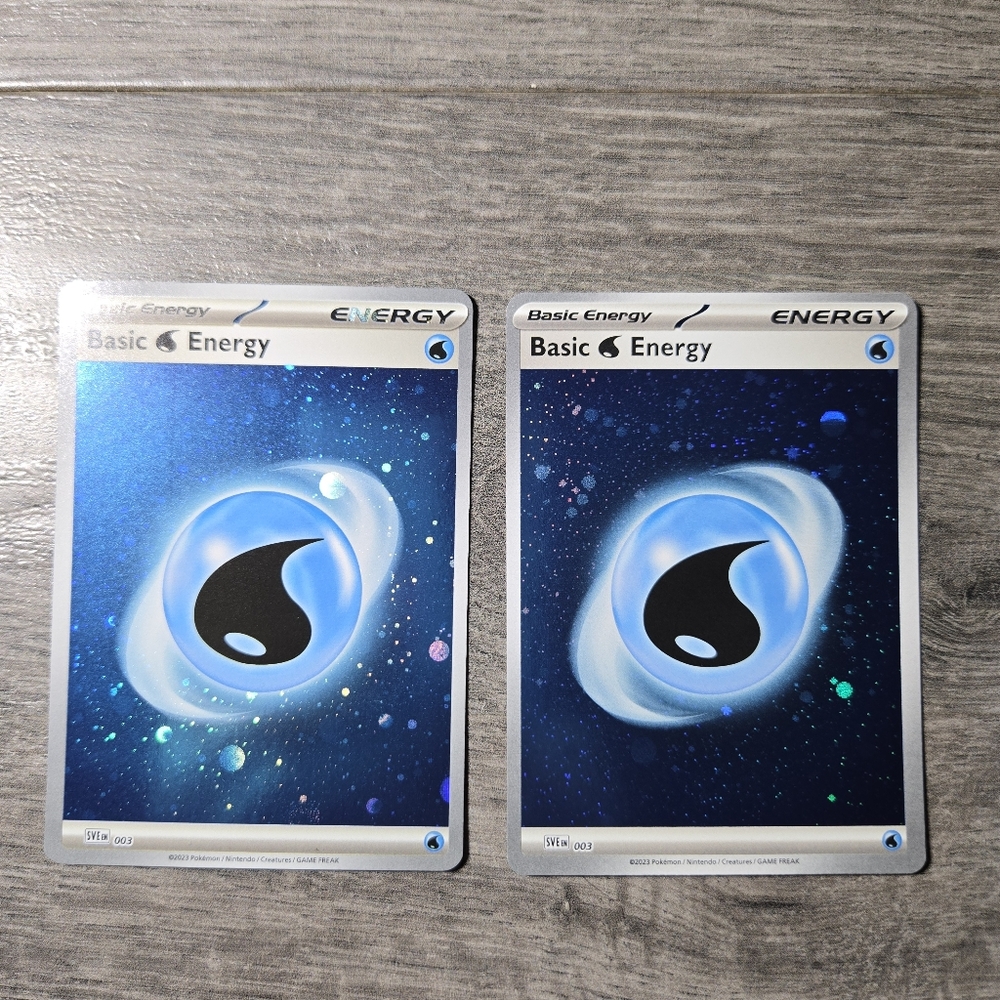 Basic Energy Pokémon Holo Cards X2 ☆0 SWIRLS☆
